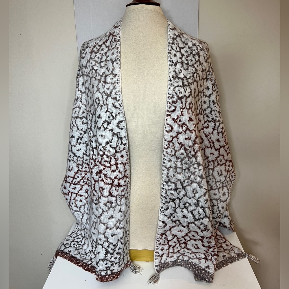 Knox Rose Knit Open Front Cardigan Shawl Women’s M